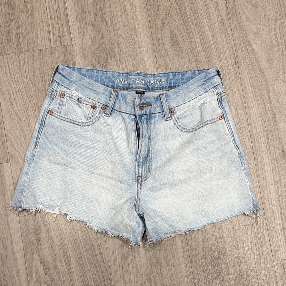 American Eagle Strigid Curvy Relaxed Shorts